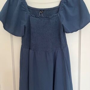 Puff Sleeve Smocked Cottagecore Dress | Size Medium